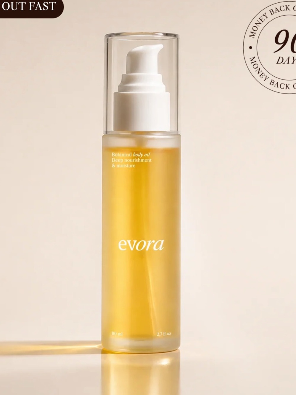 Evora Yellow Nourishing body oil Lightweight Hydration